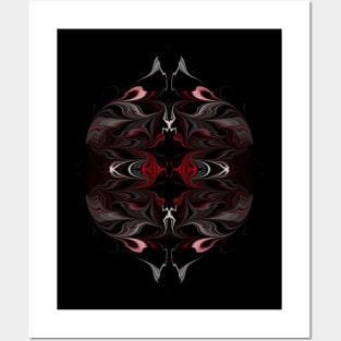 Carl Clarx Design - White Red in Dark - Posters and Art